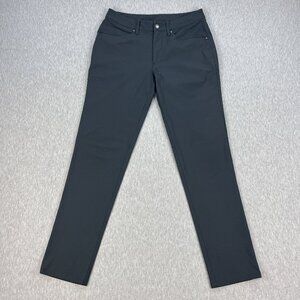 Lululemon ABC Classic Fit 5-Pocket Pant Men 30x31 Dark Gray Stretch Warpstreme